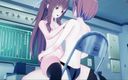 Hentai Smash: Sayori strapon fucks Monika until she orgasms - Doki Doki literature...