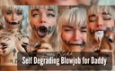 Lexxi Blakk: Self degrading blowjob for daddy