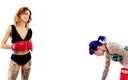 Defeated.xxx: Eli &amp;amp; Stella - Hot tattooed girls in extreme boxing fight