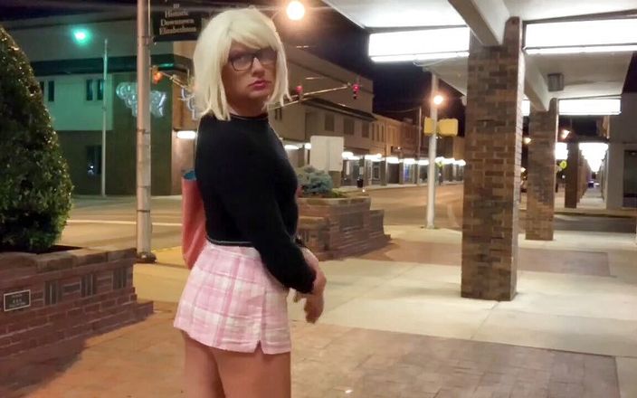 Cindie Love: Amazing hot slut sissy short skirt panties