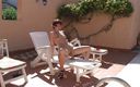 Popp Sylvie: Outdoor dildo fuck at the hotel pool full naked!
