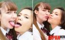 Japan Fetish Fusion: European &amp;amp; Asian Tongue Beauties: Lesbian French Kisses and Thrills of...