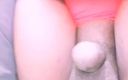 Sissy shemale: Tiny Dick Sissy Pissing in Toilet Like a Girl