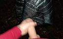 Idmir Sugary: Outdoor Jerking and Cumshot with Winter Shiny Jacket