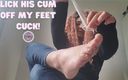 Mika Haze: suck his cum off my toes cuck