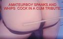 Swedish spanking amateur boy: Amateurboy spanks and whips cock in a cum tribute