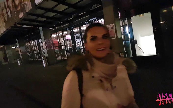 Aische Pervers: German milf gives a blowjob at the airport parking