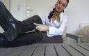 Lady Victoria Valente: Leather boots mistress has tasks for you!