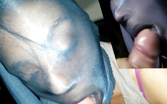 Nylon Xtreme: Blowjob in car with nylon mask