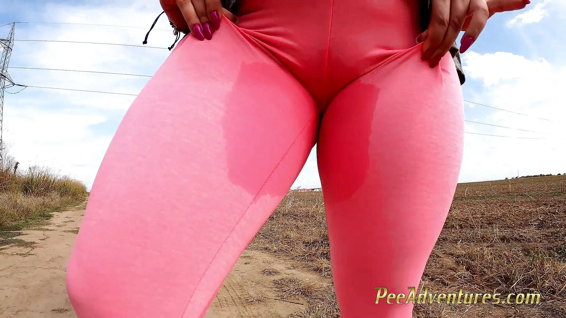 Fat girl pee a lot trough her tights by Pee Adventures Faphouse