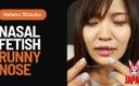 Japan Fetish Fusion: Nose Observation and Runny Nose Dildo Handjob by Shy Beauty