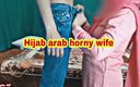 Arab couple NF: Hijab arab wife came home horny giving blowjob and getting...