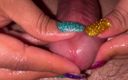 Latina malas nail house: Sparkle nail handjob