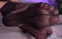 Best Nylon Feet Videos: Amazingly flirty Katia Casadei lures you with her nylon-covered feet