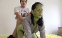 Anna Sky: Green woman from outer space. Part 2