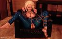 Arya Grander: Hot Curvy MILF Teasing with Latex Rubber - Sexual Blonde Pin...